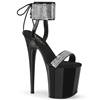 Pleaser - FLAMINGO870 Sandaal met enkelband, Paaldans schoenen - Zwart Product image
